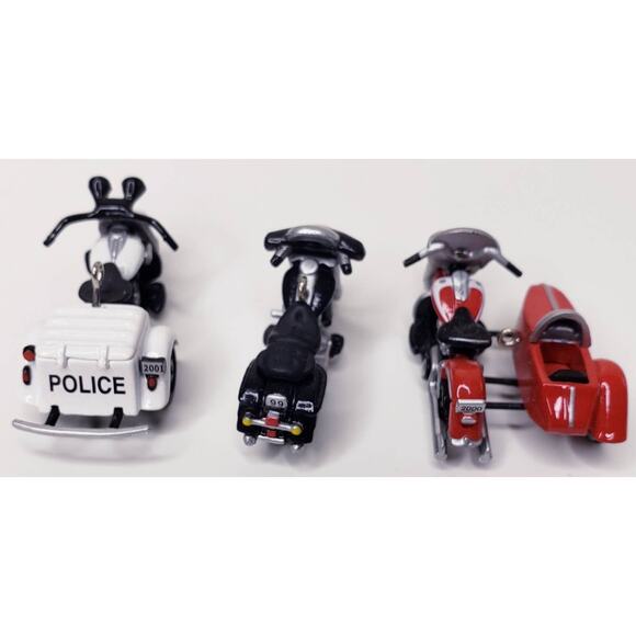 Lot of 3 Vintage HALLMARK MINIATURE Die-Cast HARLEY DAVIDSON Ornaments in VGUC - Picture 6 of 7